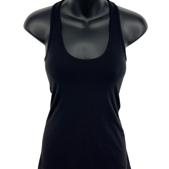 Lululemon Black Racerback Tank Top Built In Bra Size 4 6 Sleeveless Athletic EUC - Picture 2 of 4